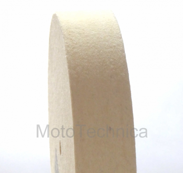 Filzpolierscheibe weich bis mittelweich 30 mm glatt Bohrung wählbar